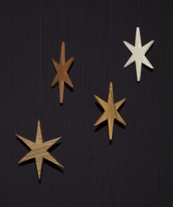 Weihnachtschmuck Set aus 4 Spitzsternen