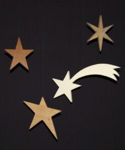 Sterne, Weihnachtschmuck aus Holz