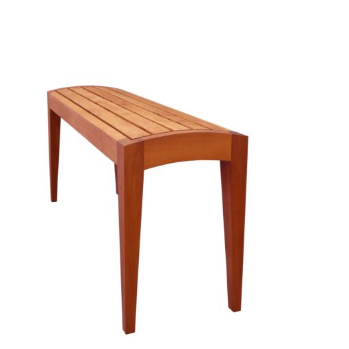 Sitzbank mit gewölbter Sitzfläche aus Holzlamellen auf Faircustomer.ch