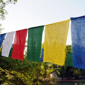 Gebetsfahnen 4 Meter