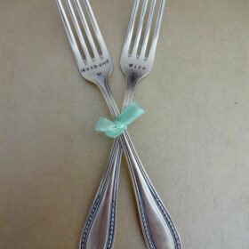 Gabelset "Husband & Wife" Upcycling Hochzeitsgeschenk vom Schweizer Marktplatz Faircustomer.ch