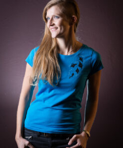 T-Shirt aus Bio Baumwolle mit Manta Symbol