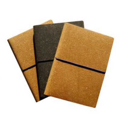 Notizbuch aus rezykliertem Leder Anthrazit