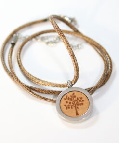 Lebensbaum Halskette mit Echtholz