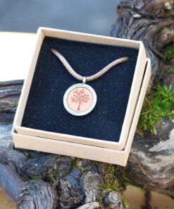 Lebensbaum Halskette mit Echtholz
