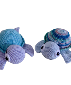 Gehäkelte Schildkröten (Stoffspielzeug für Kinder)