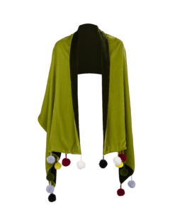 Schal-aus-samt-beide-seiten-oliven-grün