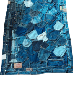 Teppich aus recyclierten Jeans