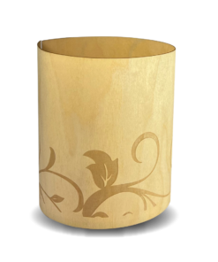 Windlicht aus Buchenholz Furnier