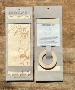 Windlicht aus Buchenholz Furnier