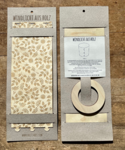Windlicht aus Buchenholz Furnier