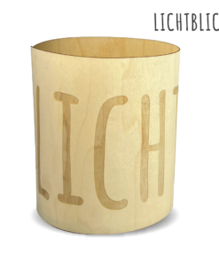 Windlicht aus Buchenholz Furnier