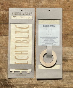 Windlicht aus Buchenholz Furnier