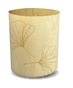 Windlicht aus Buchenholz Furnier