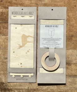 Windlicht aus Buchenholz Furnier